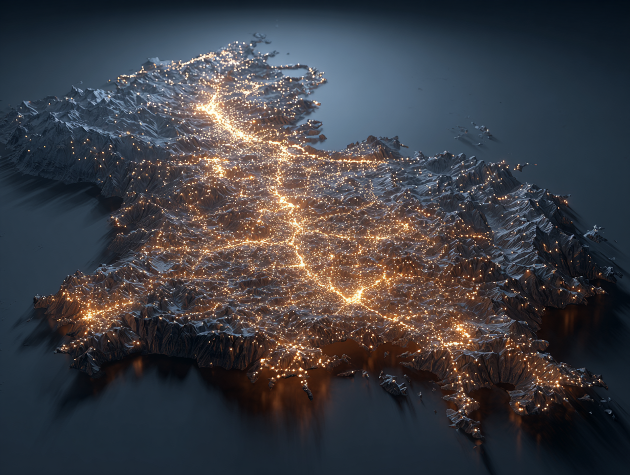 3D Switzerland Map